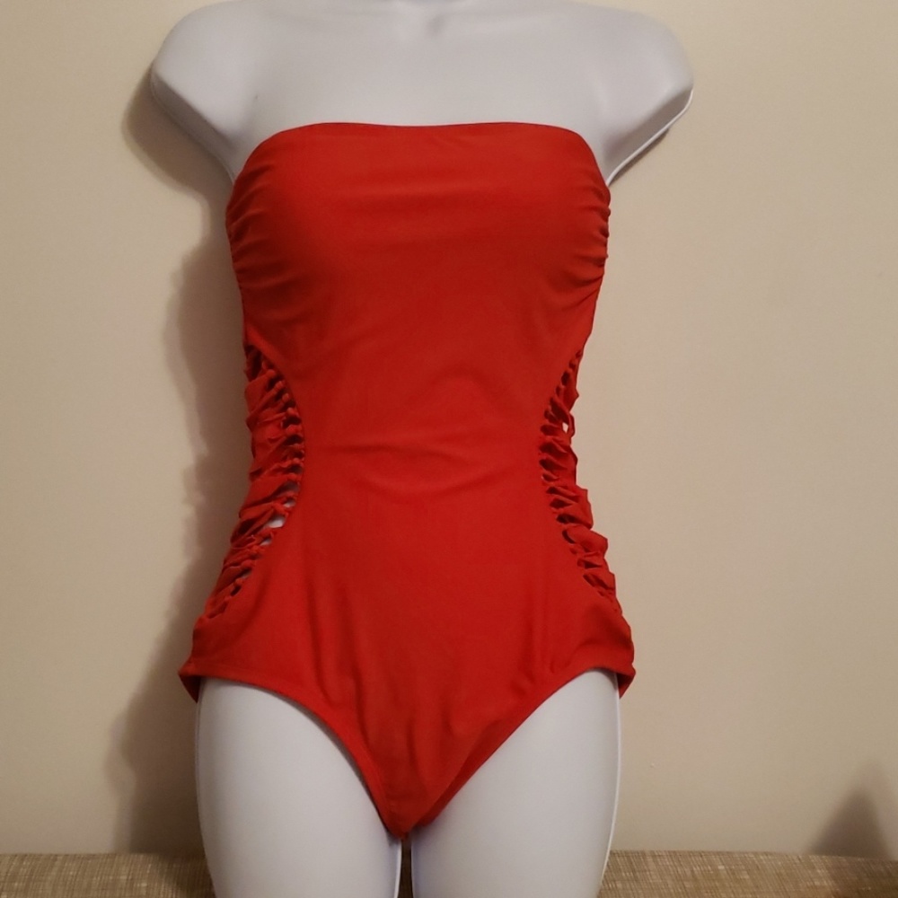 SOFIA by Sofia Vegara red swimsuit